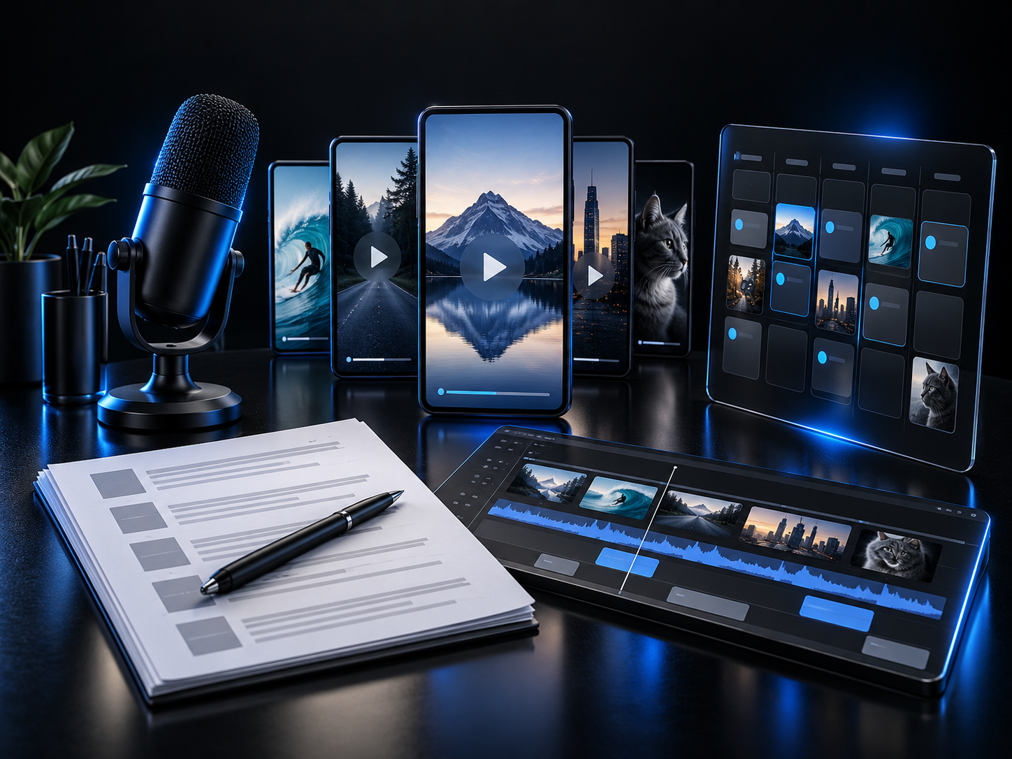 Shorts automation product mockup
